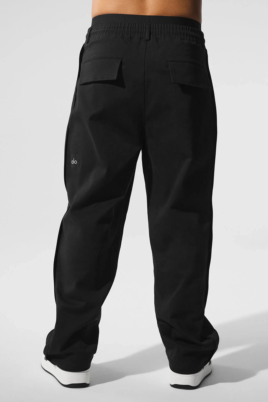 알로요가 Edition Sueded Straight Leg Pant - Black 상품 이미지 2