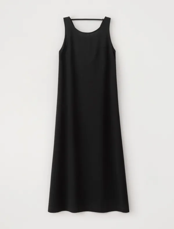 Back Cowl Maxi Dress (Black)