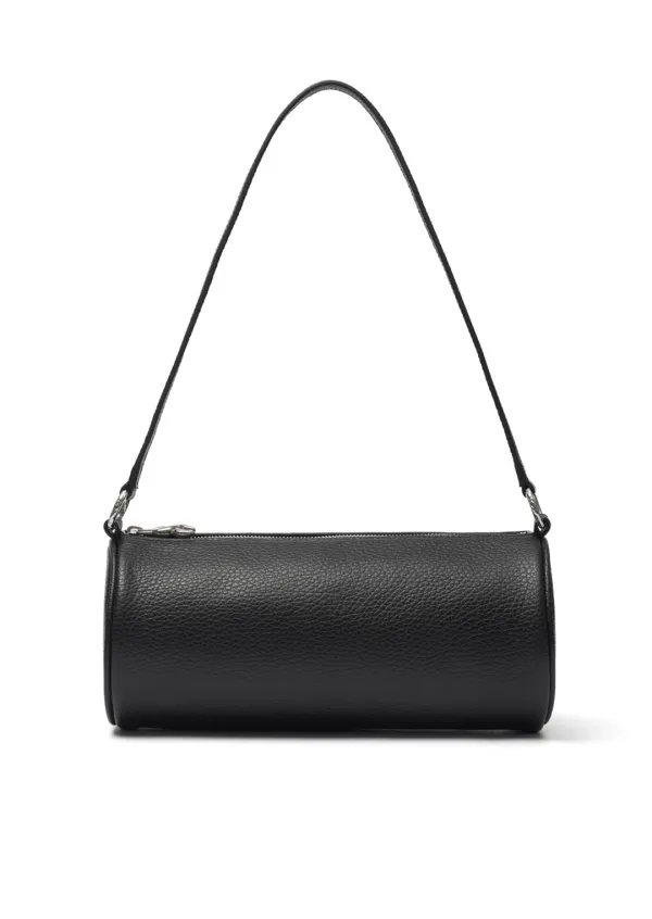 [A] Leather Shoulder Bag_Black