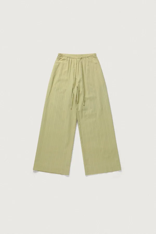WASHED COTTON JACQUARD TRACK PANTS [OLIVE] - 5/26 예약배송