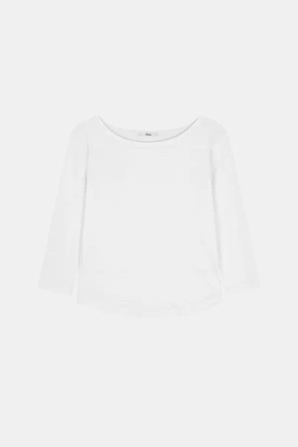 CURVE BOAT TEE_white