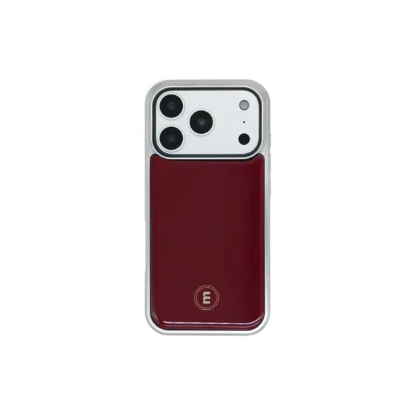 (6th) silver iphone case - wine