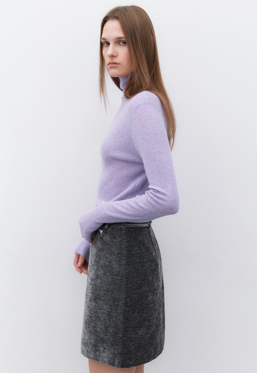 아뜰리에 나인 (SK-5068)STRING VELVET A-LINE SKIRT S 상품 이미지 3