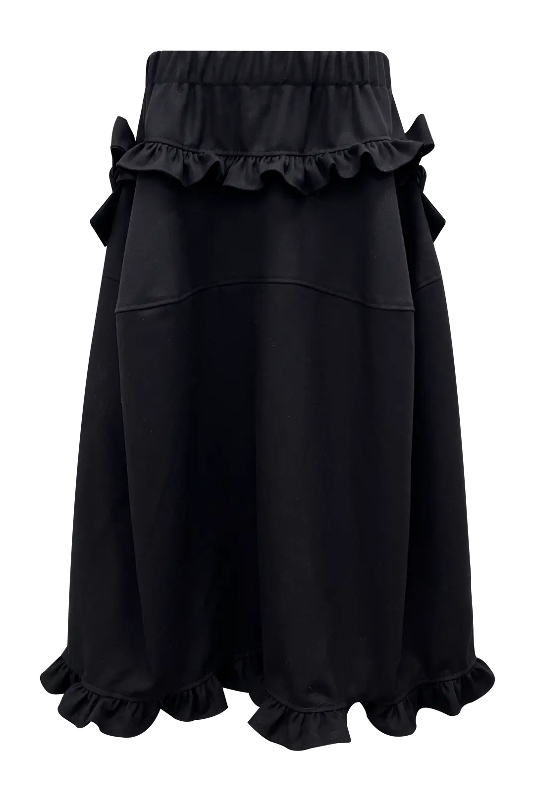 체메씨 BOW CULOTTES SKIRT (BLACK) 상품 이미지 3