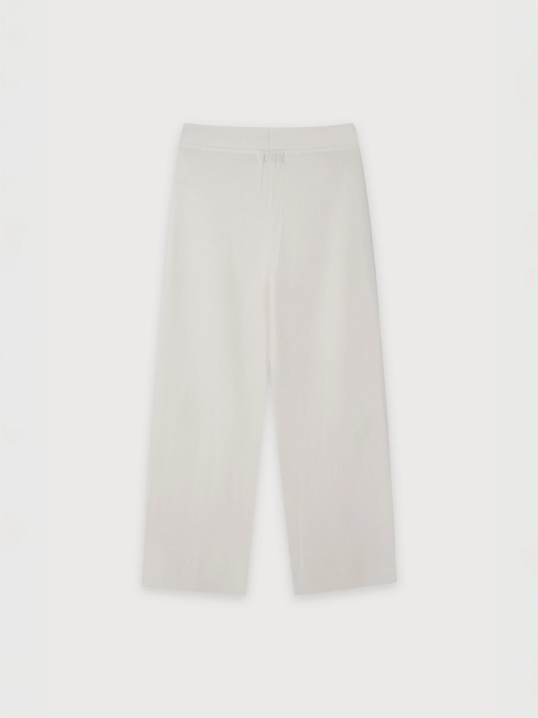 뮤제 [ESSENTIEL][Wool 100%] MER Merino Wool Semi-Wide Knit Pants_Ivory 상품 이미지 2