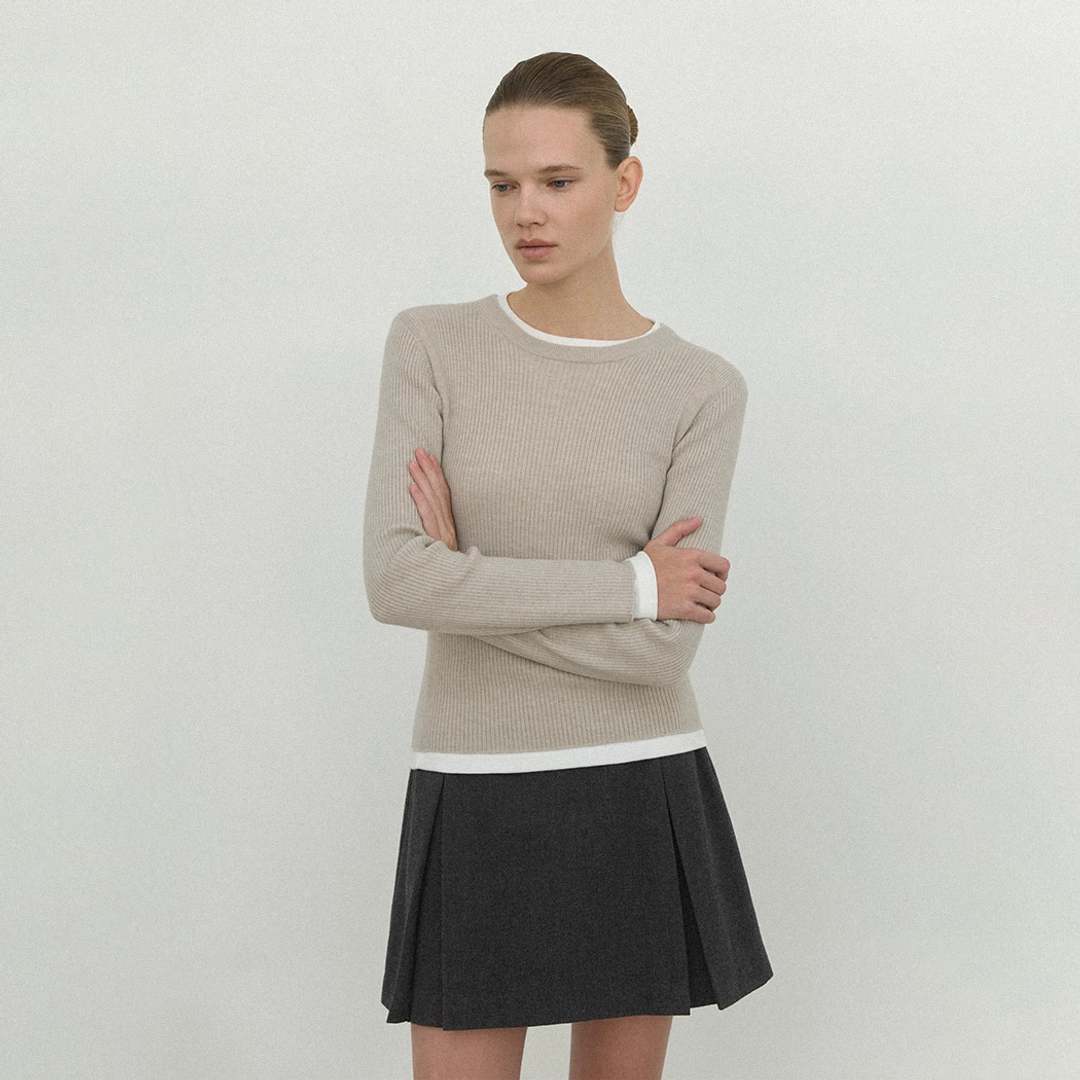 아뜰리에 나인 (Z-SK-4987)ESSENTIAL WARM MINI SKIRT S 상품 이미지 2
