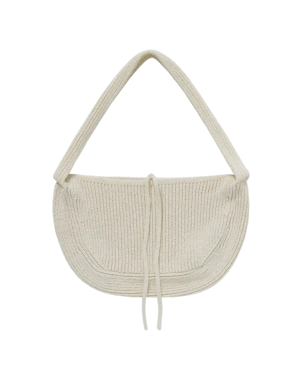 picker knit bag (ivory)