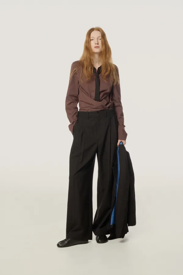 Eggnog Wrap Shirt brown