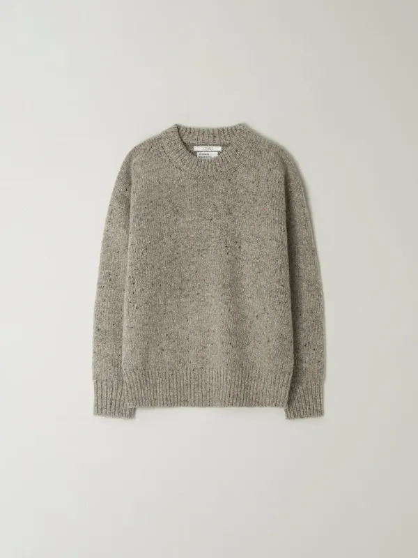 Murray wool boxy knit_taupe melange