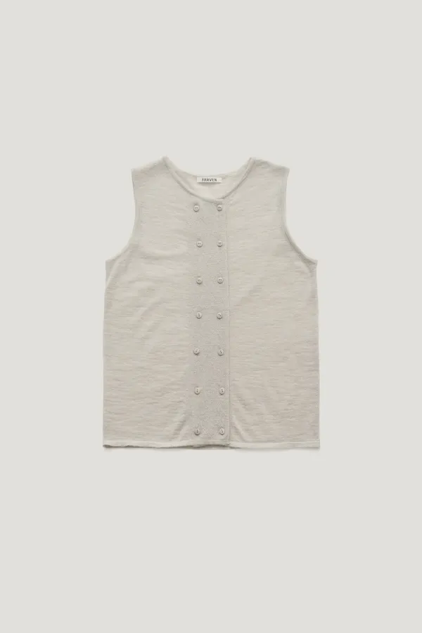 MOHAIR BUTTON KNIT_HARBOR GRAY / ₩118,000