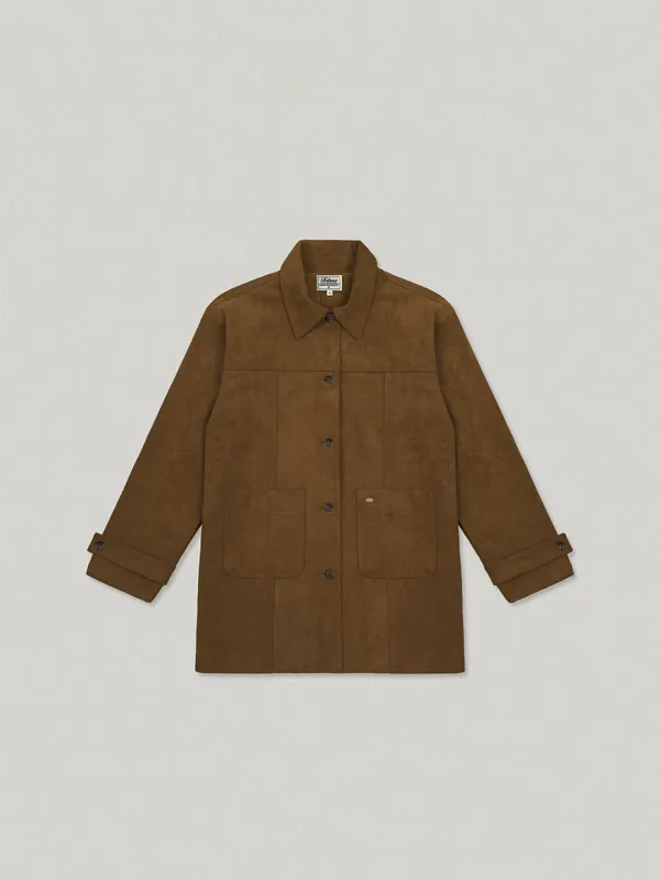 Mellow Suede Half Jacket - Camel멜로우 스웨이드 하프 자켓