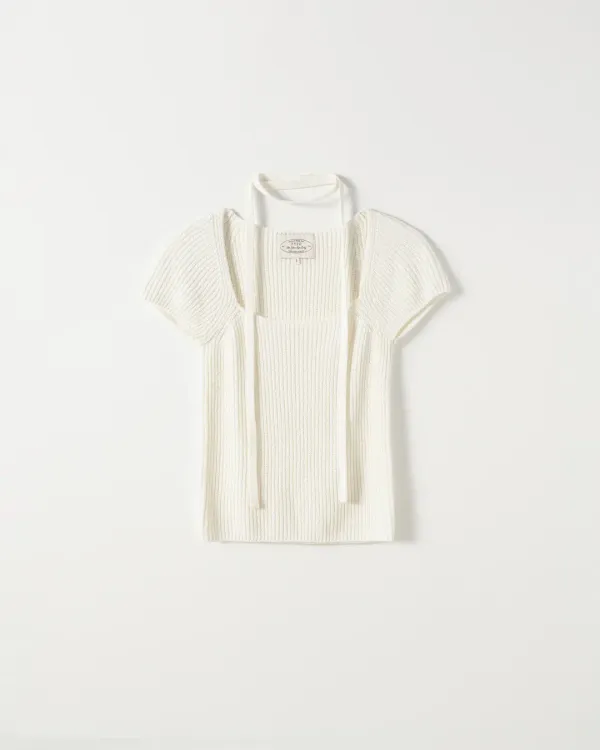 Nua Muffler Half Knit