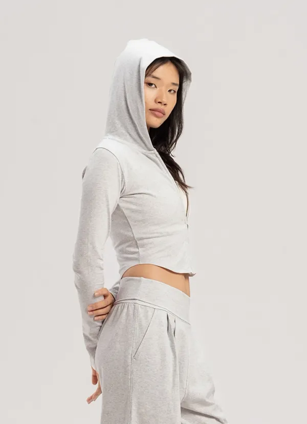 [Re-Stock] Fortune zip-up_Melange Grey