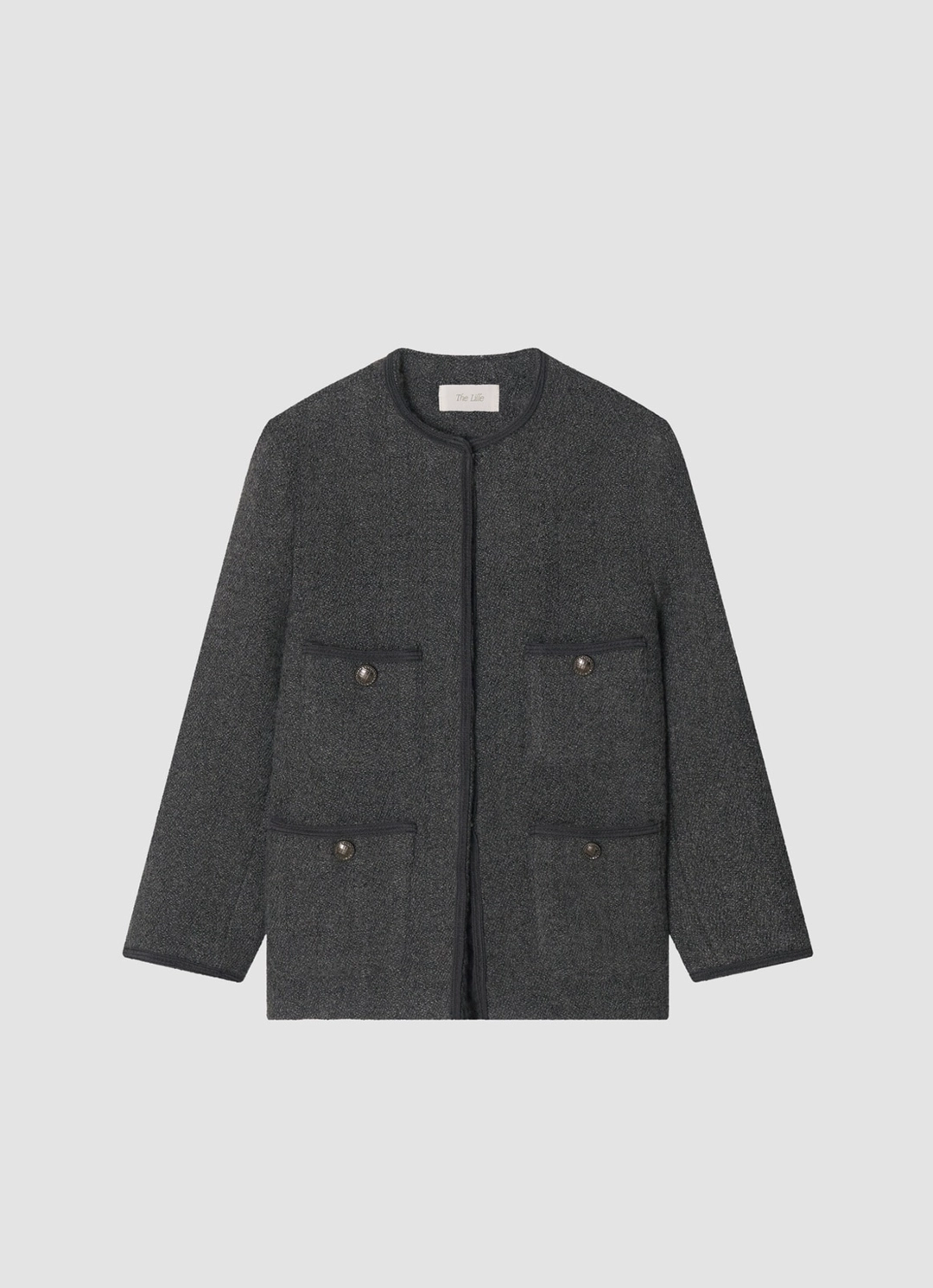 더릴 [7th] Breeze Tweed Jacket_Charcoal 상품 이미지 1