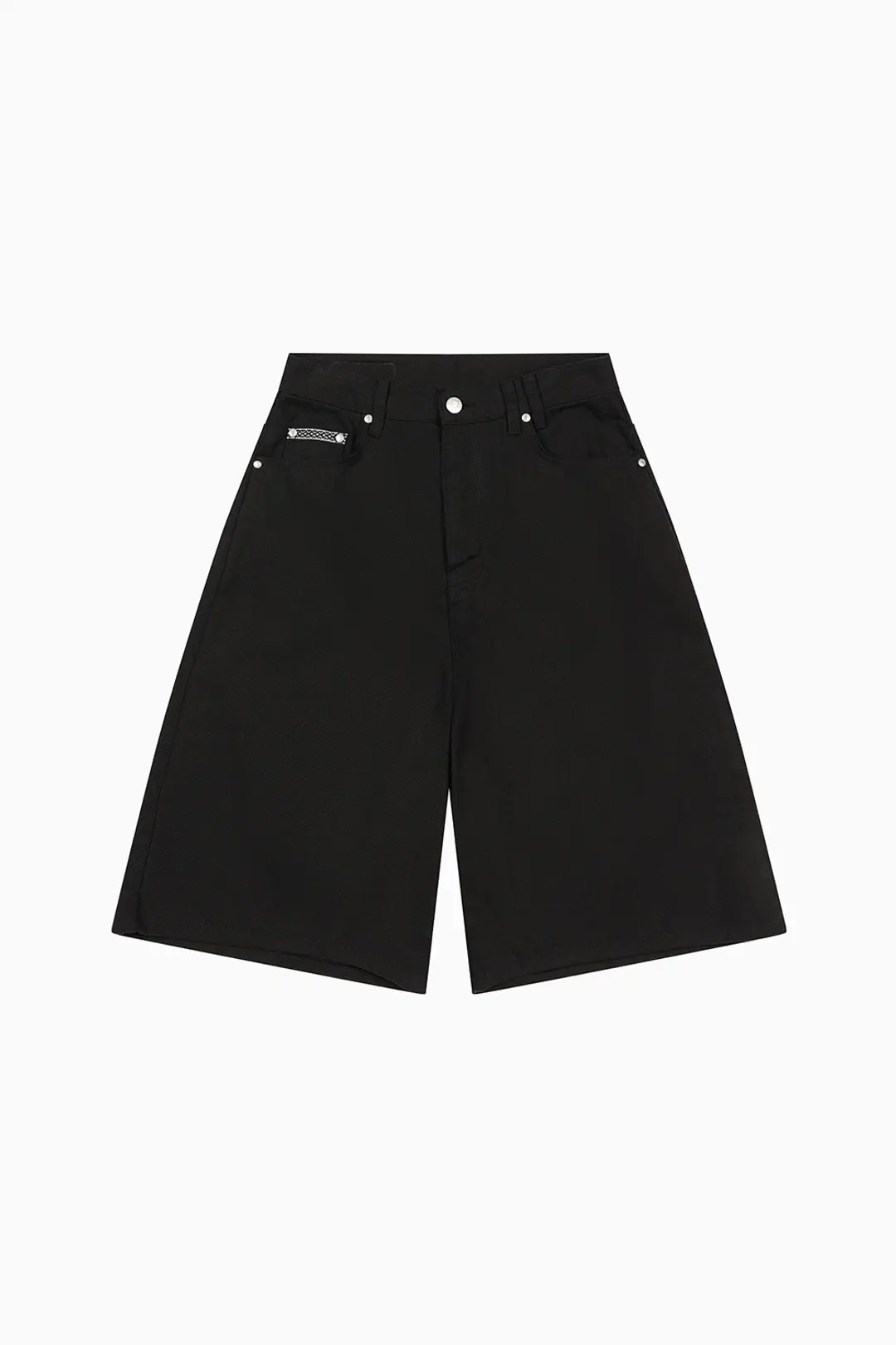 오헤시오 BERMUDA COTTON PANTS, BLACK 상품 이미지 3