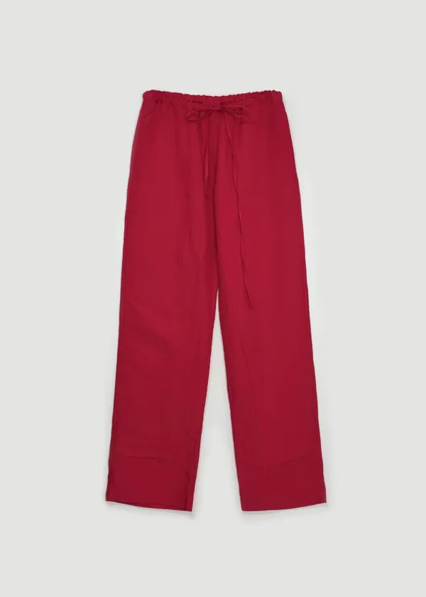[EXCLUSIVE] Linen string pants (Red)