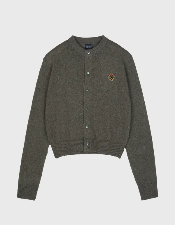 CREST PAPER ROUND CARDIGAN (W) / Charcoal