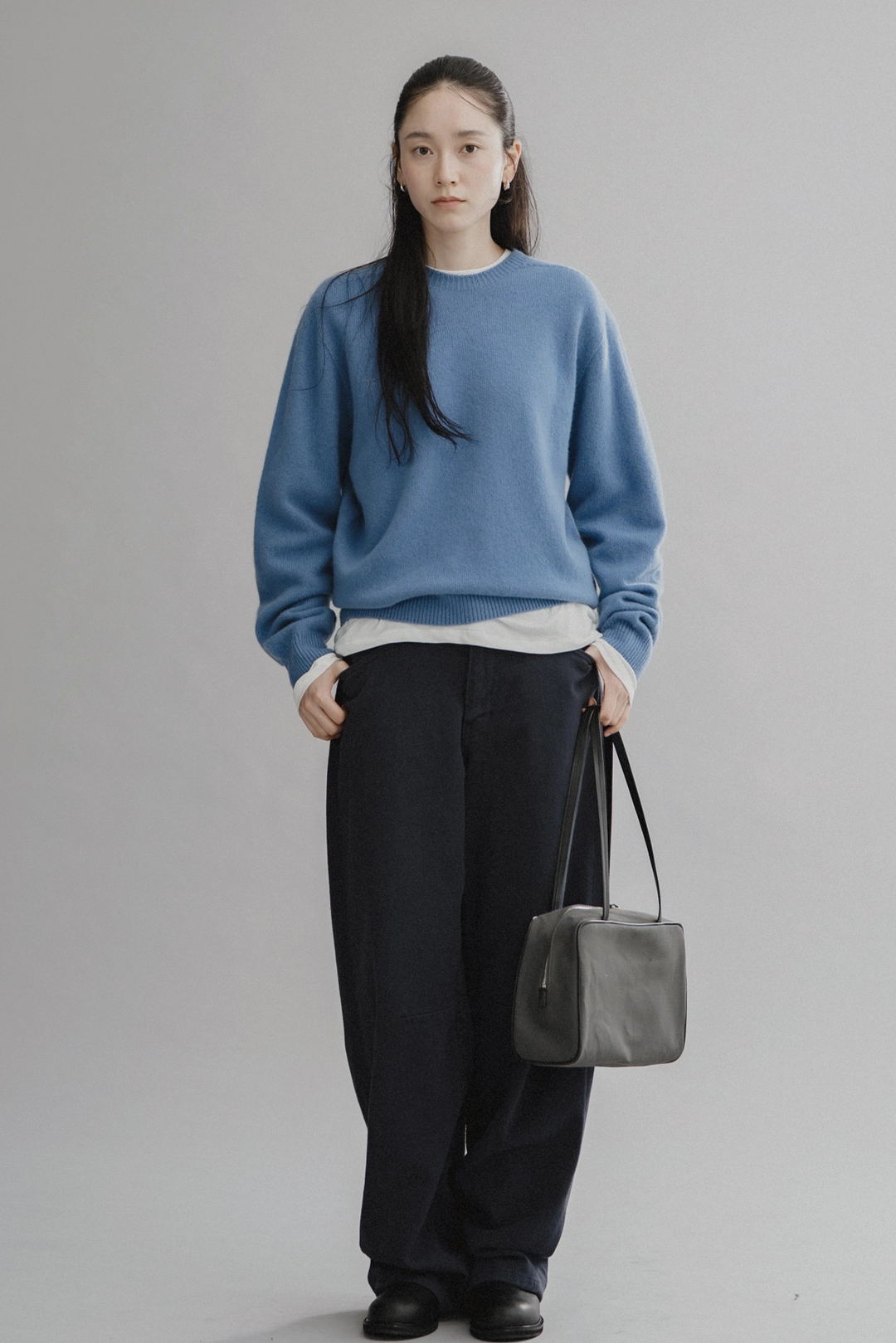 스앨더 21025_Wholegarment Cashmere Blend Crewneck [DYAUDETW] 상품 이미지 2