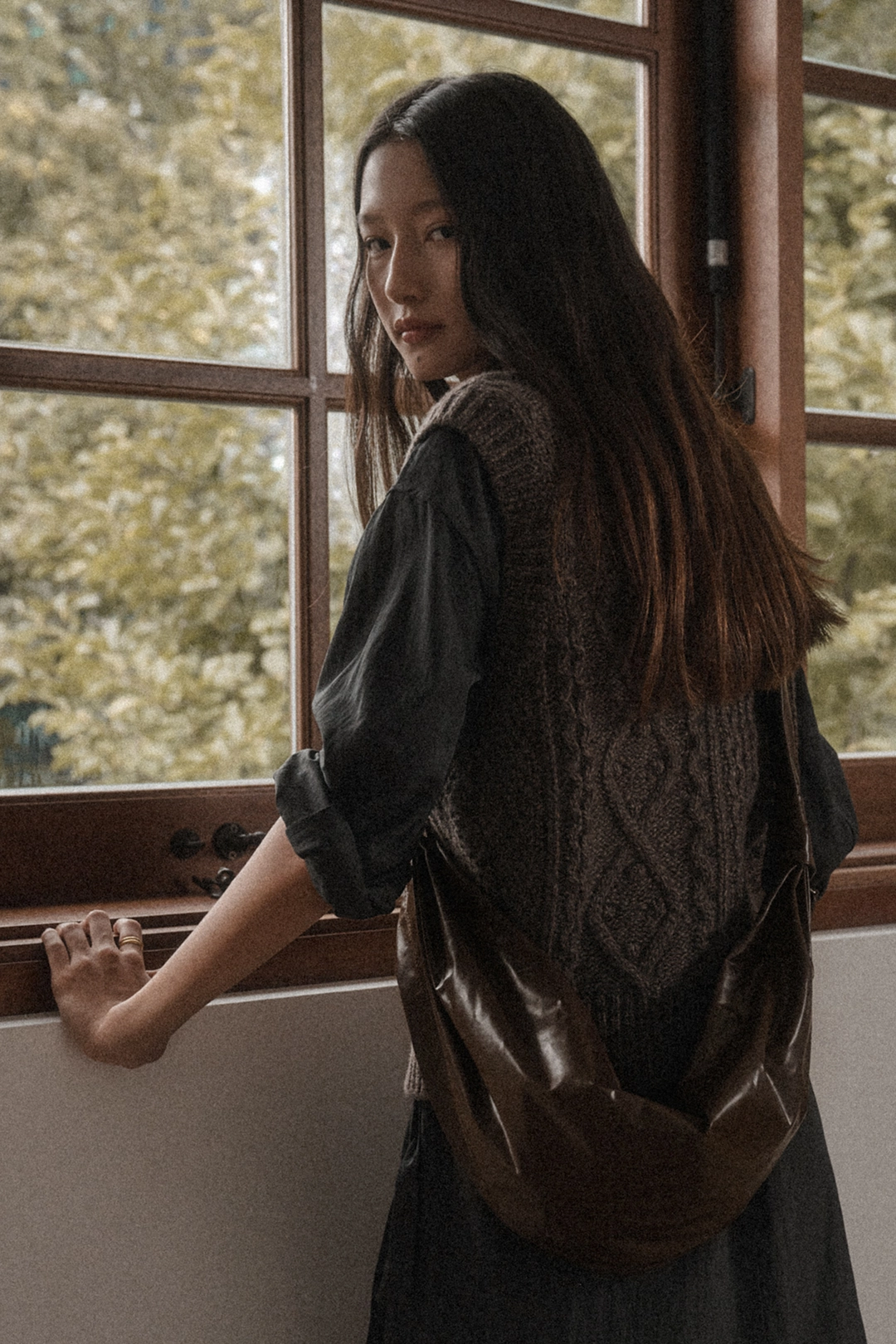 세이지먼트 [당일출고] HALF MOON STRAP BAG_BROWN 상품 이미지 2