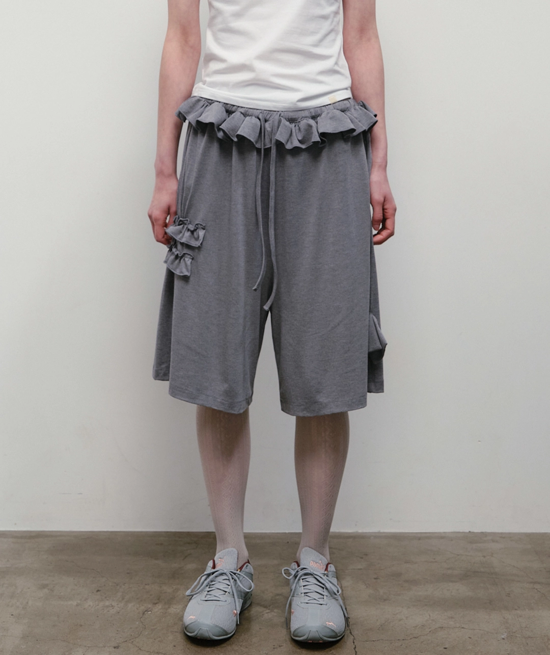 타입서비스 Ruffled Comfy Pants [Gray] 상품 이미지 2