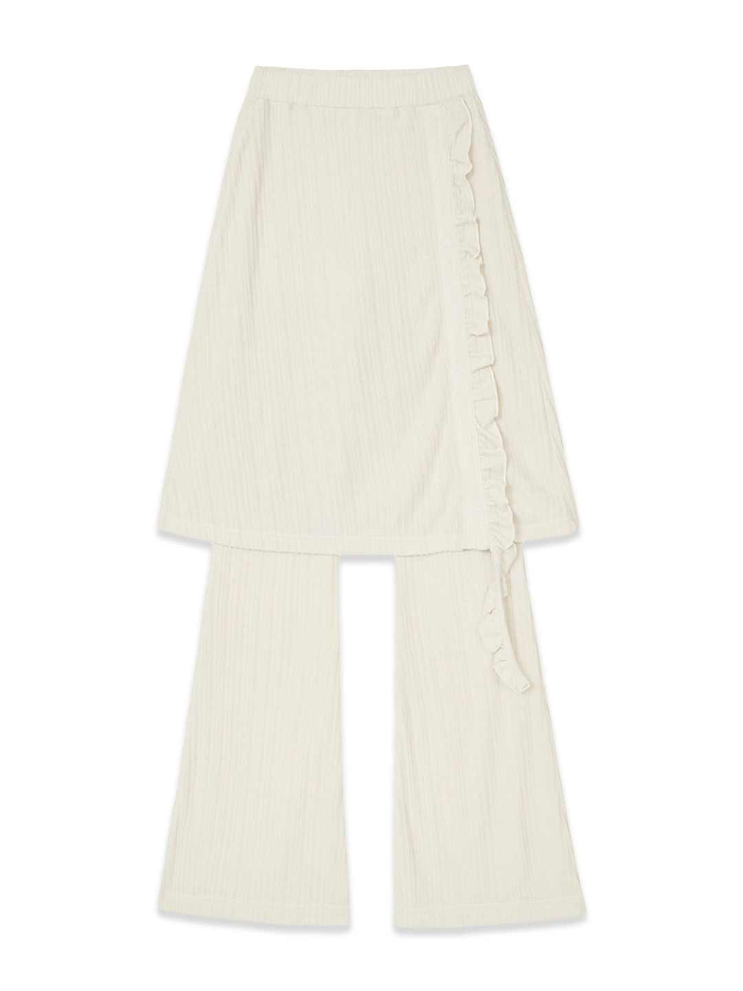 마가린핑거스 FRILL LAYERED SKIRT PANTS (CREAM) 상품 이미지 3