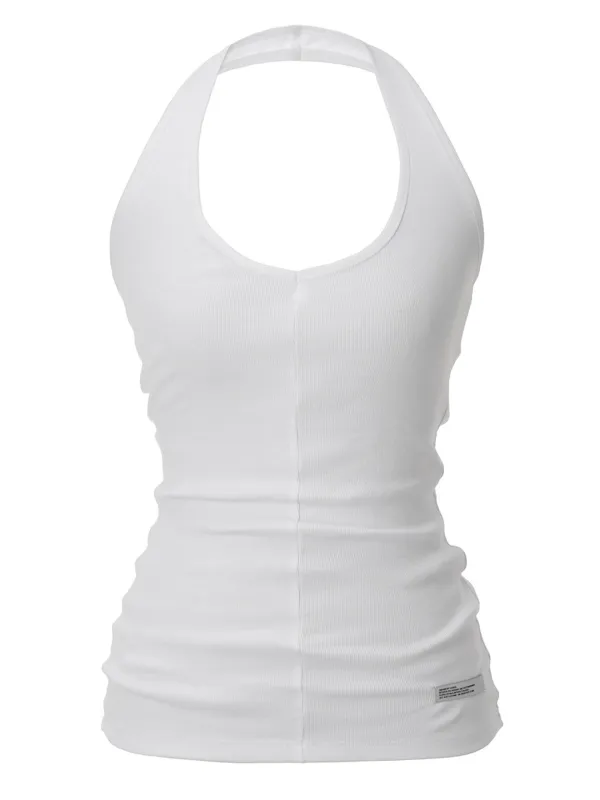 [6th Reorder] Tactile Halter Sleeveless (white)