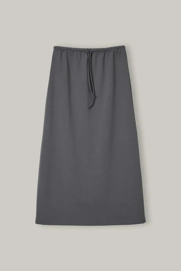 Soft Ease Skirt (Charcoal) - SK008