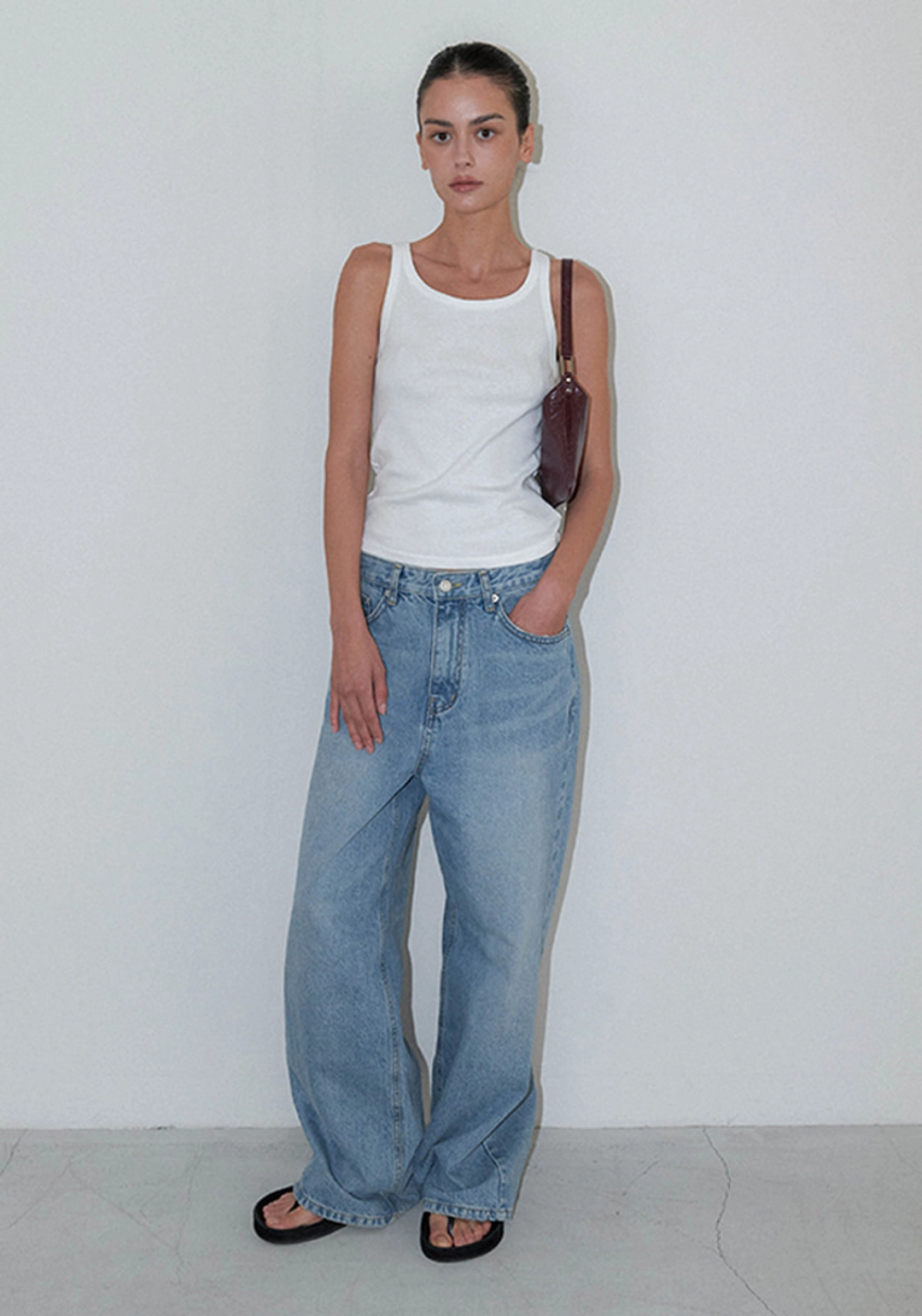 이브세이지 [6차 리오더] Basic tank top (Ivory) 상품 이미지 1
