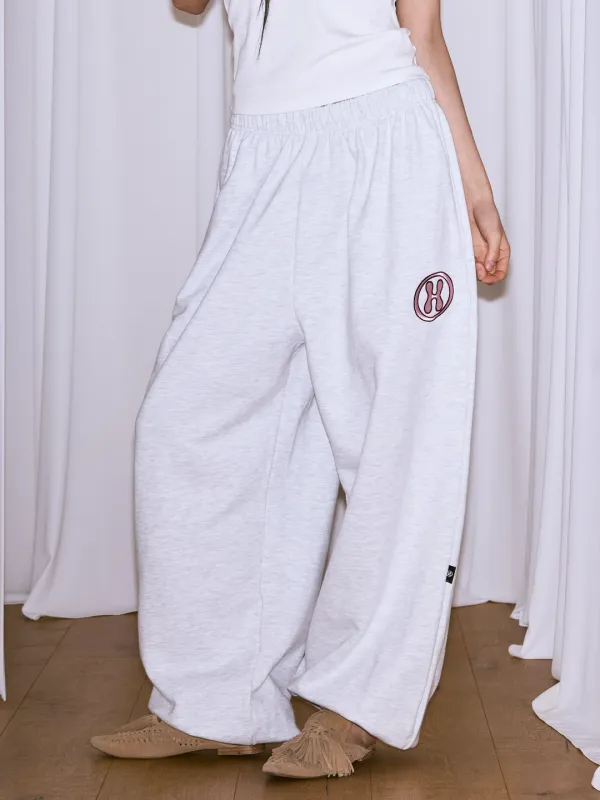 H LOGO BASIC WIDE PT - WHITE MELANGE