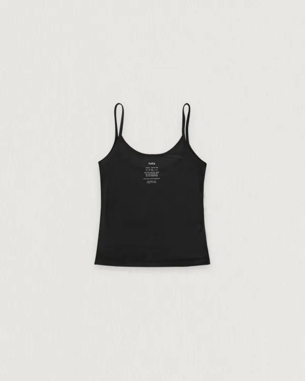 flétta sleeveless top_black
