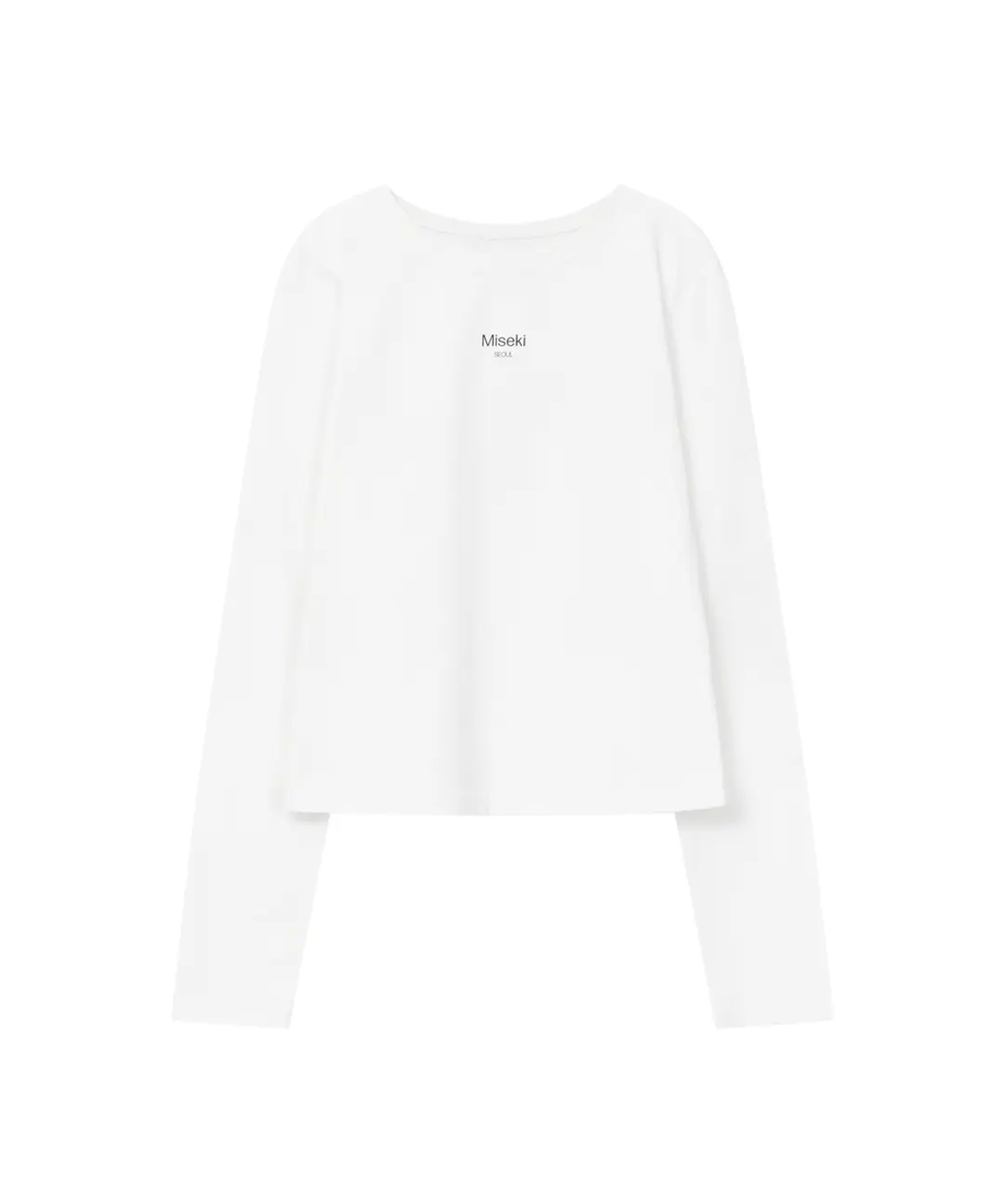 미세키서울 Mini logo long sleeves WHITE 상품 이미지 1