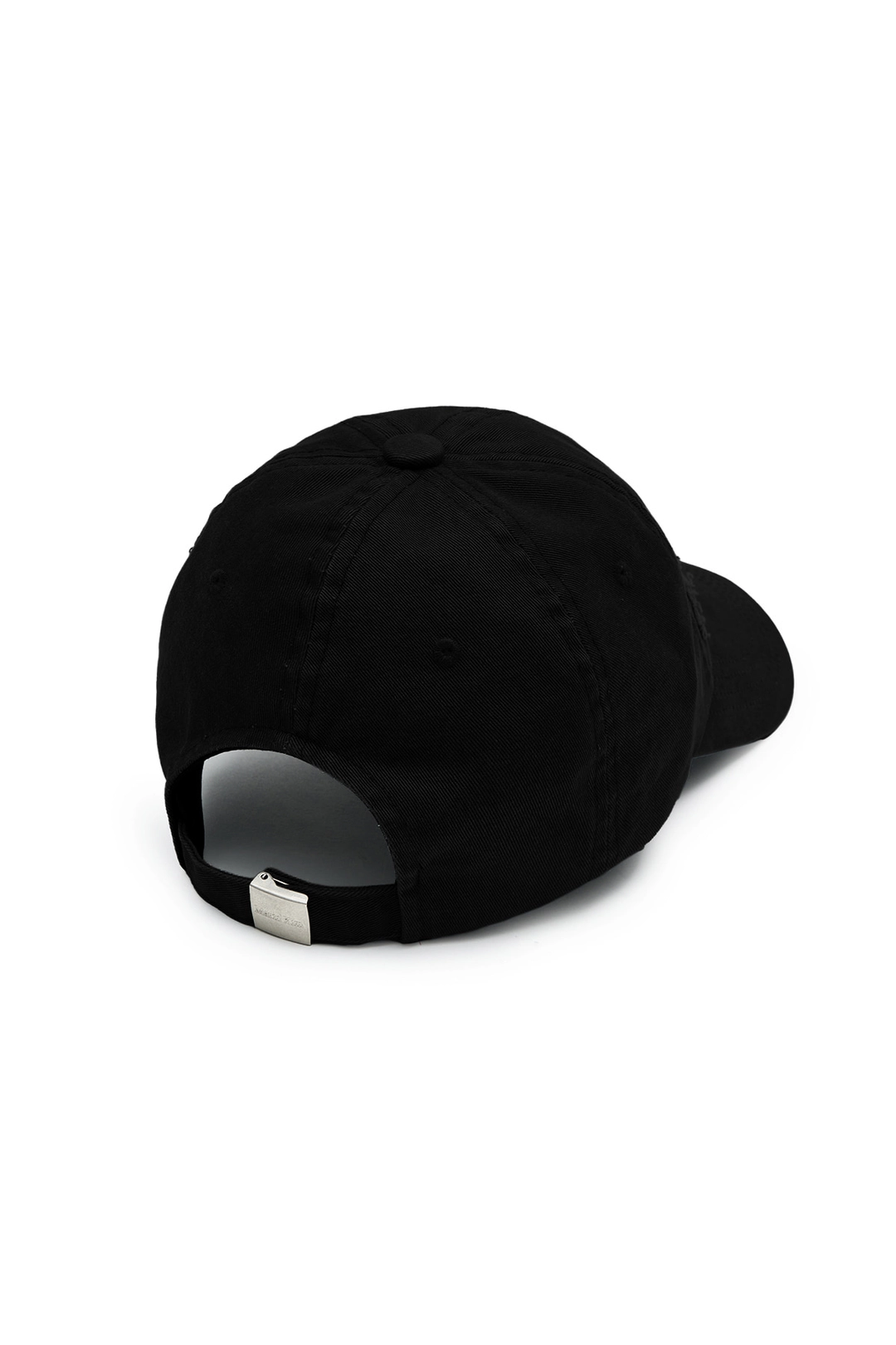 마뗑킴 ROUGH CUT APPLIQUE BALL CAP IN BLACK 상품 이미지 3
