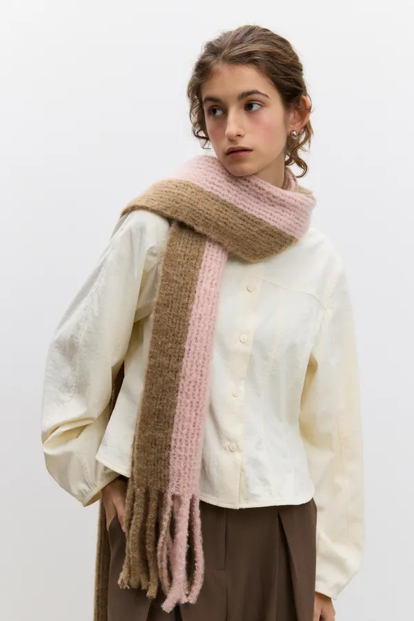 Blyss Muffler / Brown Pink
