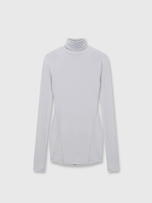 (W) SLIM-FIT TURTLENECK_ LIGHT GREY