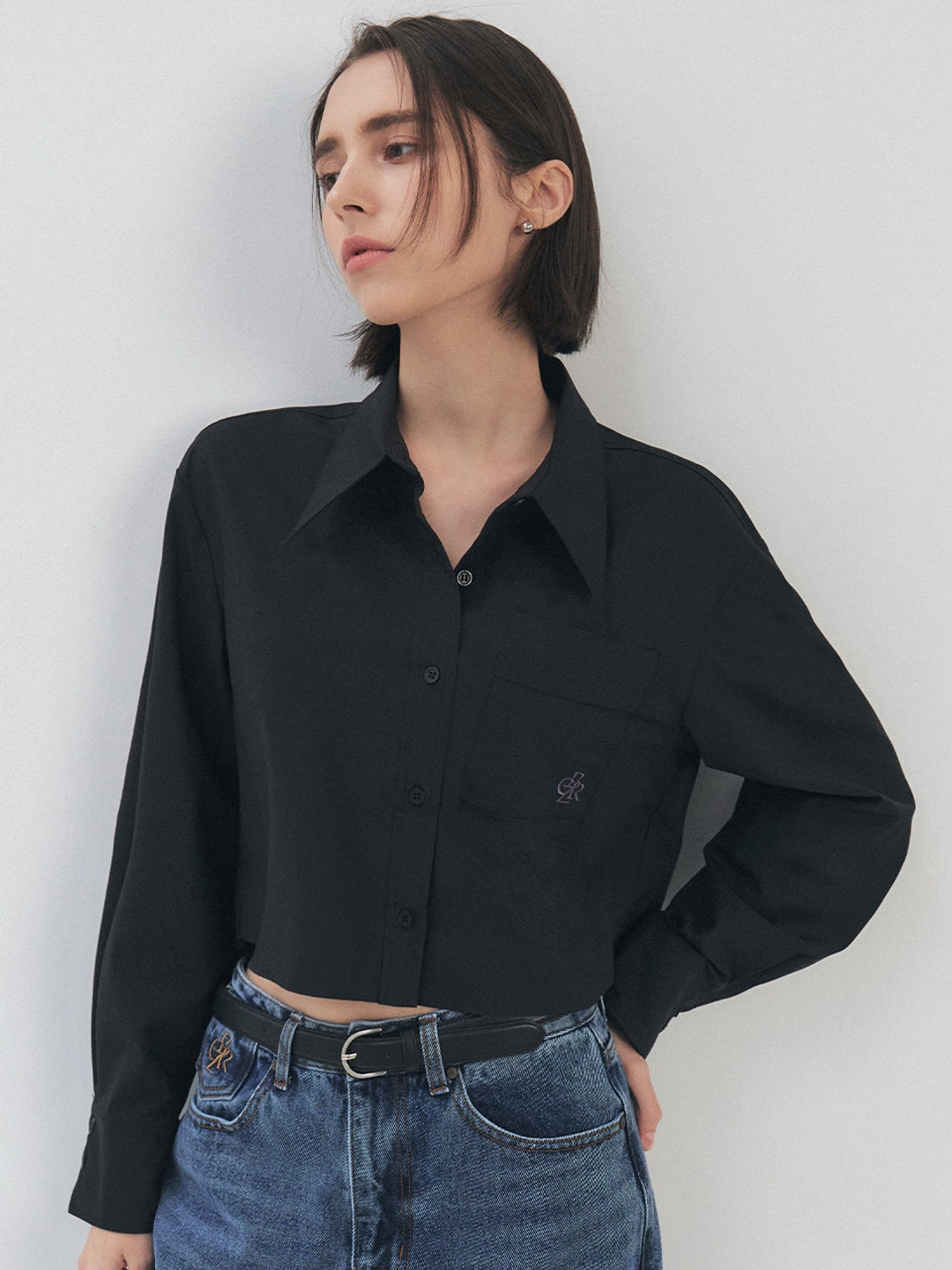 시티브리즈 링클 프리 크롭 셔츠_5COLOR 상품 이미지 2
