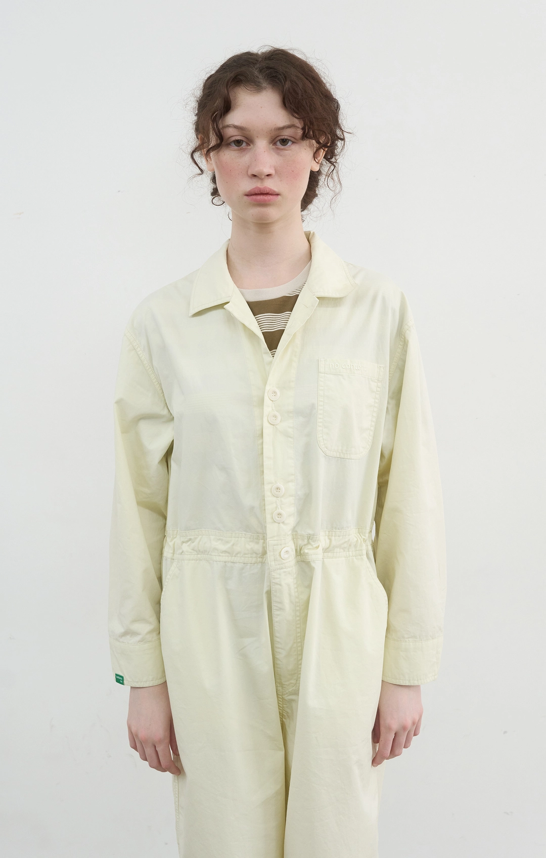 노컨텐츠 416. Worky Jumpsuit_Lemon Cream 상품 이미지 2