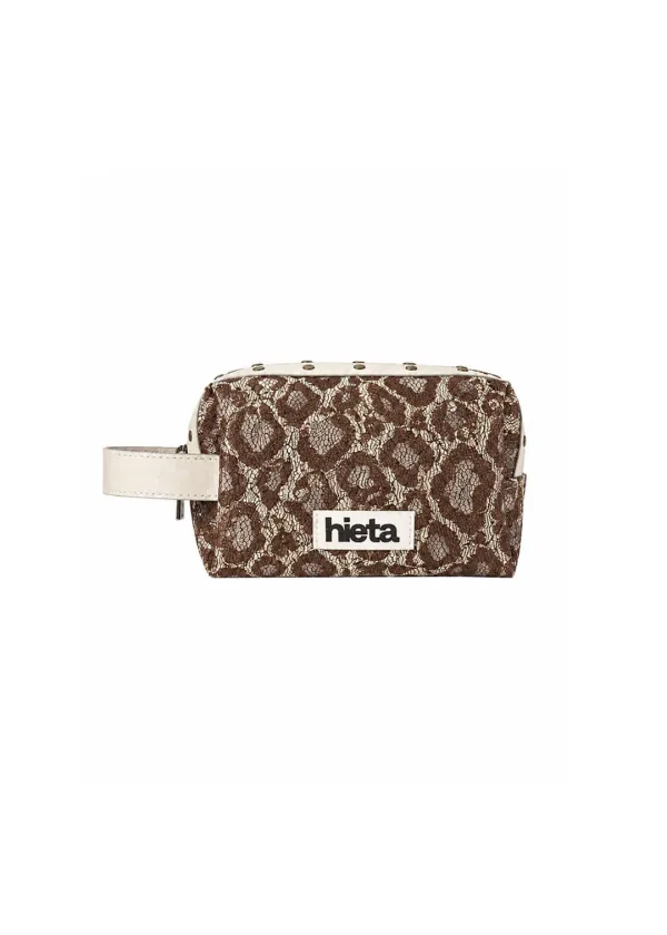 [2nd] Mia Lace Stud Pouch / Brown