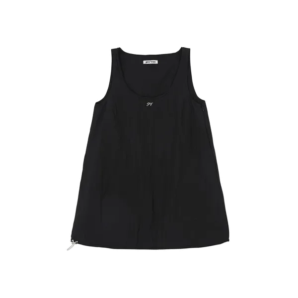 String Mini Dress (ebony black)