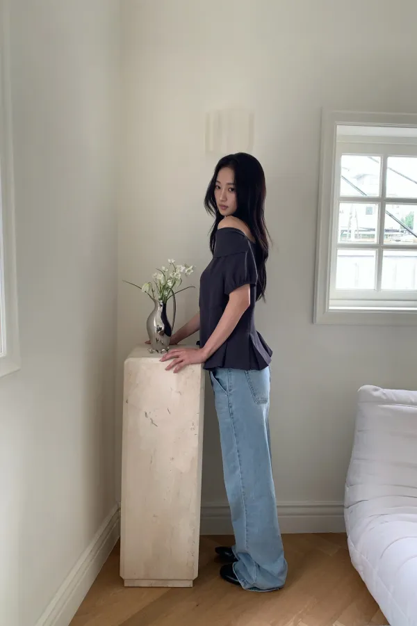 Moa Blouse / Charcoal