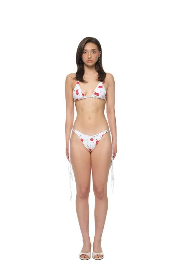 WHITE CHERRY BIKINI