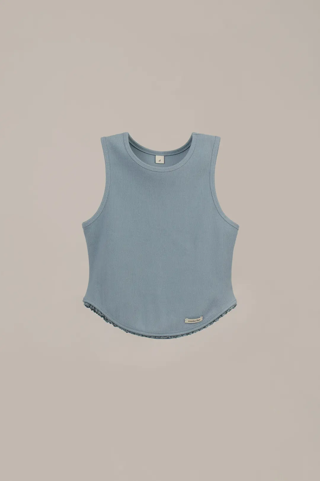 오버듀플레어 HALTER NECK LACE SLEEVELESS_INDIE BLUE 상품 이미지 3