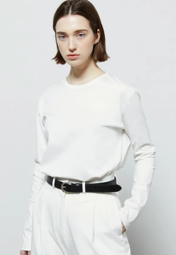 SIGNATURE SILKET T-SHIRTS - IVORY
