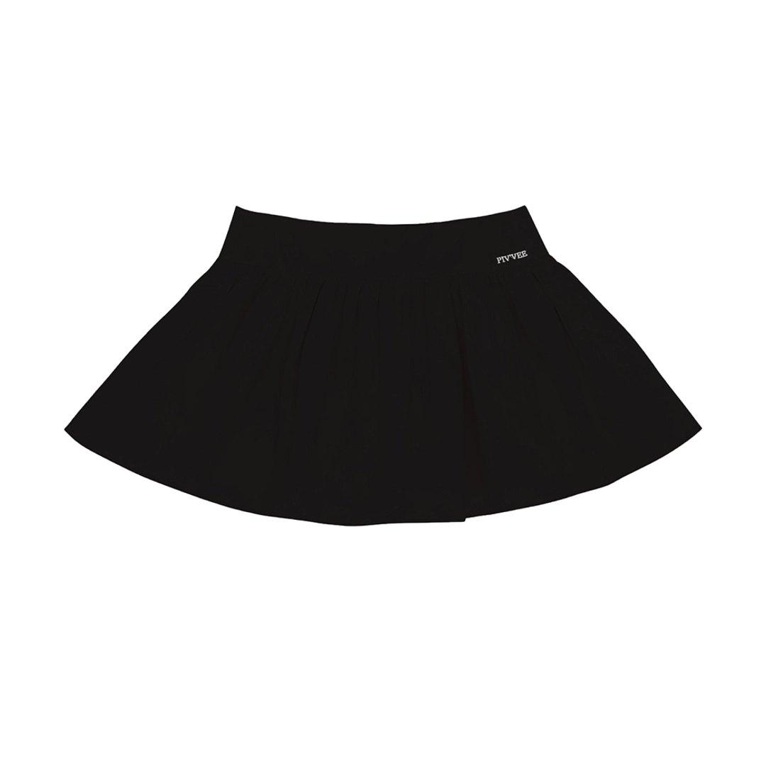 피브비 [2차] Mini Shirring Skirt (ebony black) 상품 이미지 1