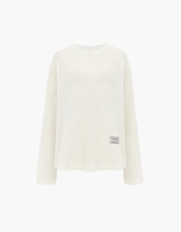 [6/15 예약배송]long sleeve skashi knit - white