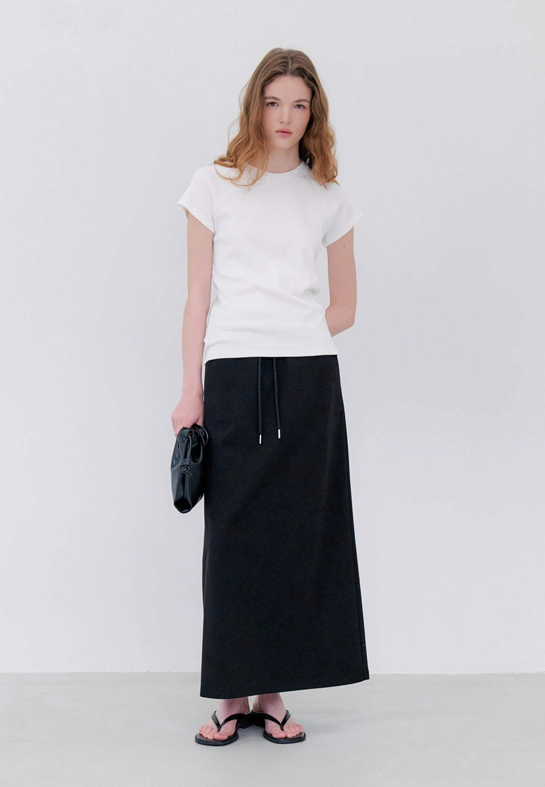 노티아 STEADY SKIRT - BLACK 상품 이미지 1