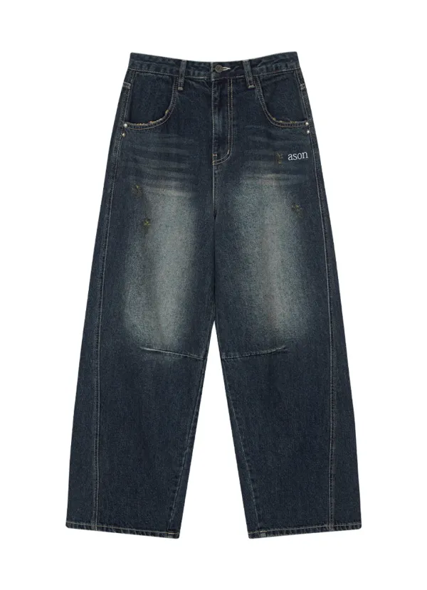 SUNFADE DENIM PANTS / INDIGO