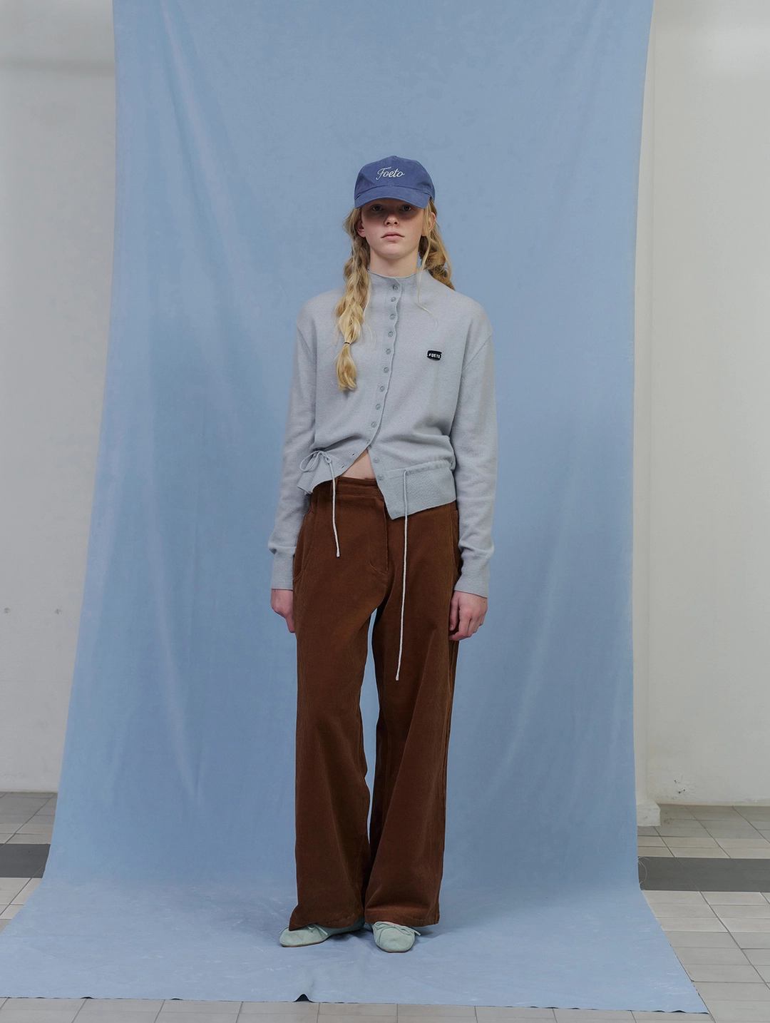 포에토 Build corduroy pants - brown camel 상품 이미지 2