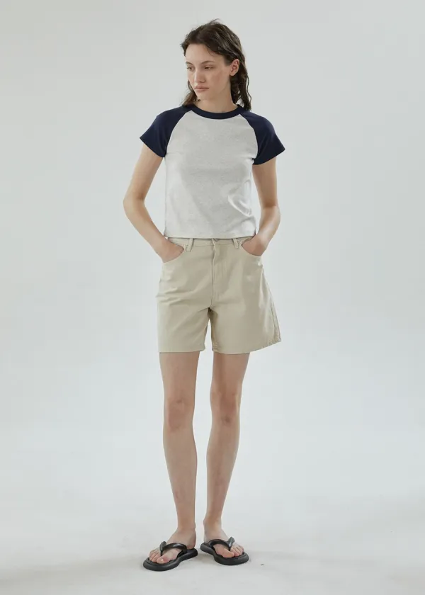 Sand short denim (light beige)