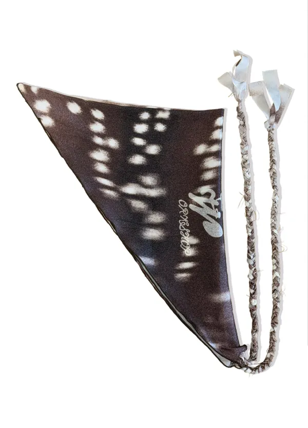 Cowhide Print Head Scarf, Jitter