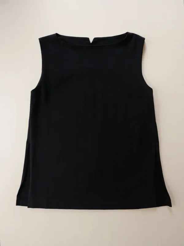 Diana Black Sleeveless Top